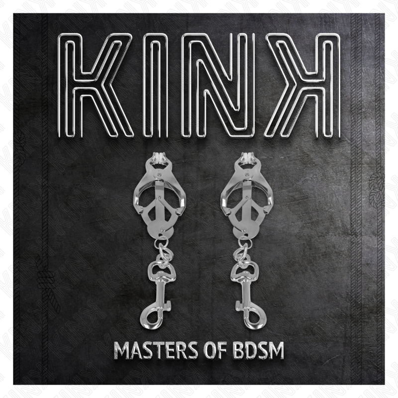 Pinzas para pezones KINK NIPPLE GRIP estilo japonés con ganchos, accesorios de metal para estimulación sensorial.