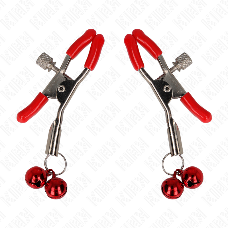 KINK - PINCES PER A PEIXONS VERMELLES AMB DOBLE CAMPANETA VERMELL 6 CM