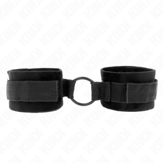 KINK - 25 CM WRISTBANDS FOR BEGINNERS WITH 4 CM RING, BLACK, ADJUSTABLE 15-25 CM
