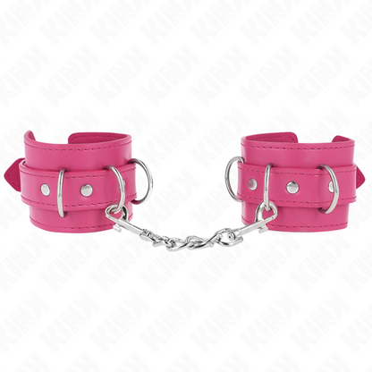KINK - CANELLERES AMB 3 ANELLES EN D AJUSTABLE ROSA 17.5-25 CM X 6 CM