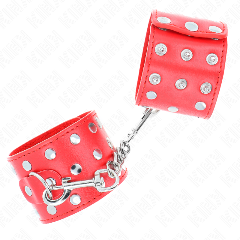 KINK - CANELLERES AMB TANCAMENT A PRESSIÓ PLE DE TATXOLES AJUSTABLE VERMELL 19-24 CM X 5.5 CM