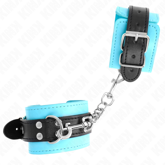 KINK - Wristbands with Hook, Blue Lining, Adjustable, 20-28 cm x 5.5 cm