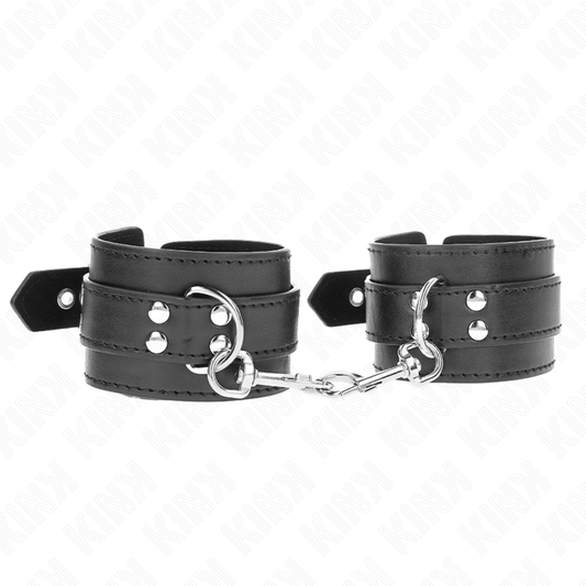 KINK - STUDDED WRISTBANDS BLACK 35 X 6 CM