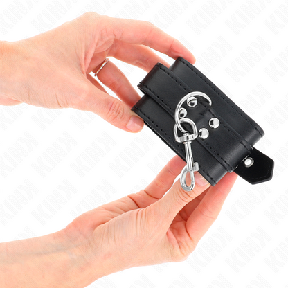 KINK - CANELLERES AMB TAQUELES NEGRE 35 X 6 CM
