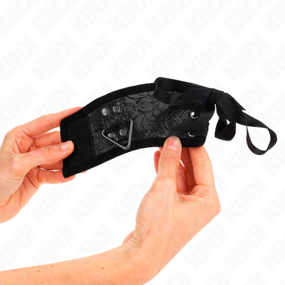 KINK - CANELLERES DISSENY ESCÀNDOL NEGRE DETALL LLAÇ 24.5 CM X 6.5 CM