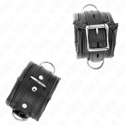 KINK - HEAVY STYLE WRISTBANDS BLACK LINING ADJUSTABLE 20-30 CM X 6 CM