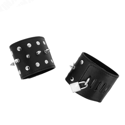 KINK - CANELLERES ESTIL PUNK AMB PUNXOS 25 X 6 CM