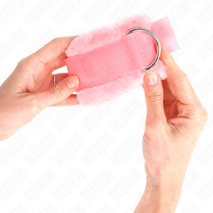 KINK - CANELLERES FORRADA ROSA AJUSTABLE 17-31 CM X 7 CM