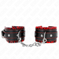 KINK - CANELLERES FORRADES VERMELL / NEGRE AJUSTABLE 17-29 CM X 6 CM