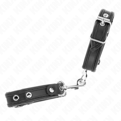 KINK - MINI BLACK STUDDED WRISTBANDS ADJUSTABLE 16-22 CM X 2 CM