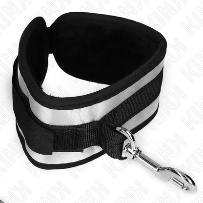 Muñequera de neopreno gris KINK WRIST RESTRAINT de 23 x 5 cm, con cierre ajustable y diseño resistente.