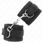 Muñequera ajustable de nylon negro KINK modelo 2, para restricción de muñecas, mide 18-35 cm por 6 cm.