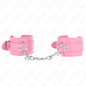 Muñequera sencilla rosa ajustable de la marca KINK, resistente y cómoda, mide 20-23 cm de largo y 5.5 cm de ancho.