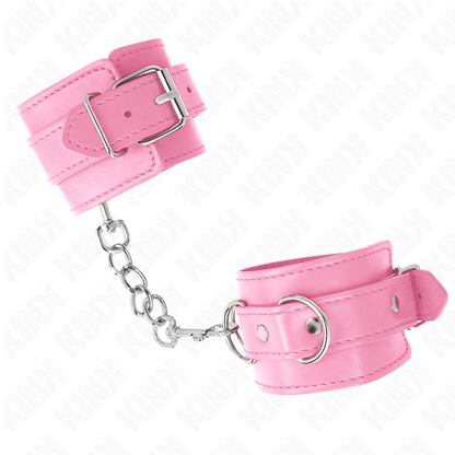 Muñequera sencilla rosa ajustable KINK WRIST RESTRAINT de 20-23 cm y 5.5 cm de ancho, para restricción de muñecas.