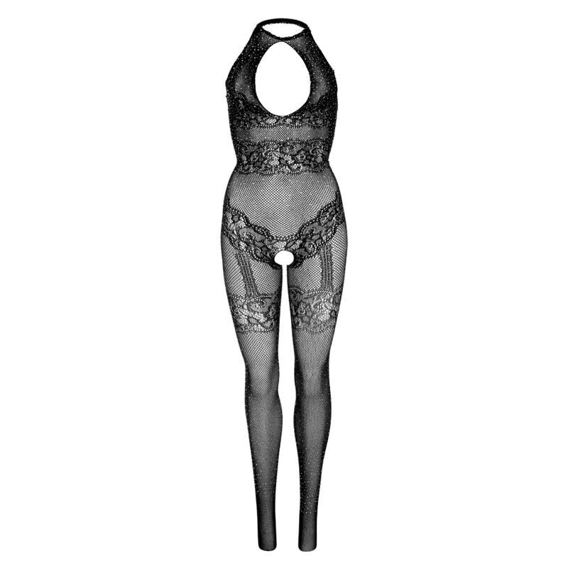 LEG AVENUE - BODYSTOCKING DE XARXA SENSE COSTURES TALLA ÚNICA - NEGRE