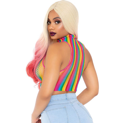 LEG AVENUE - TOP DE REIXETA MULTICOLOR