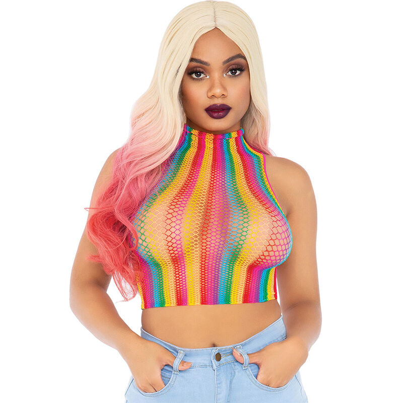 LEG AVENUE - TOP DE REIXETA MULTICOLOR