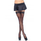 Medias negras con encaje superior de LEG AVENUE, estilo elegante y seductor para ocasiones especiales.