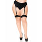 Nude stockings with Cuban heel and back seam from Leg Avenue Hosiery, showcasing elegant leg coverage and style.