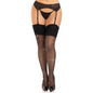 LEG AVENUE - SPANDEX STOCKINGS WITH BLACK DIAMONDS
