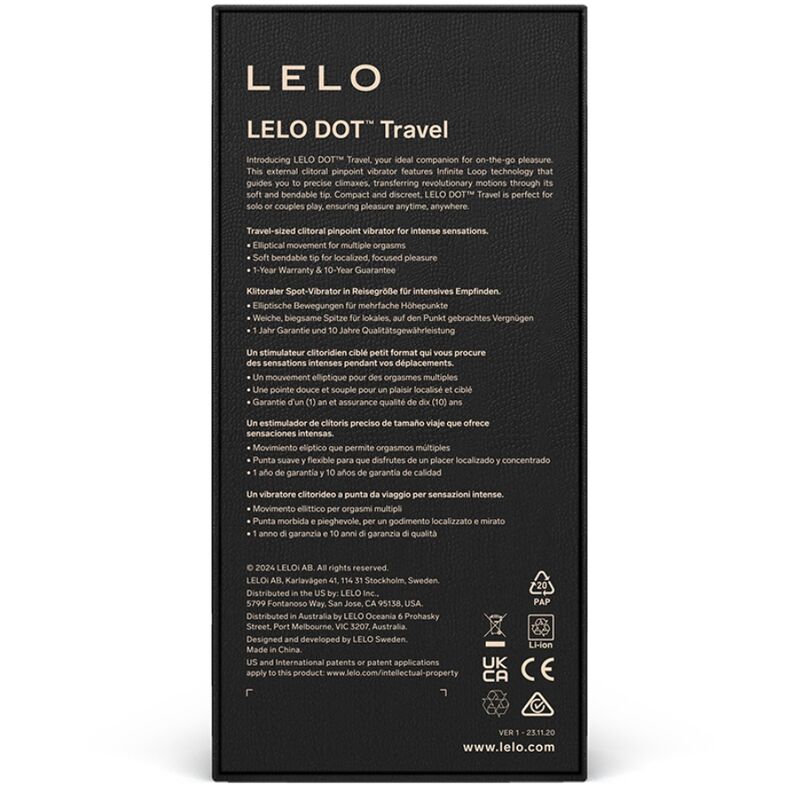 LELO - DOT TRAVEL ESTIMULADOR DE CLÍTORIS MORAT