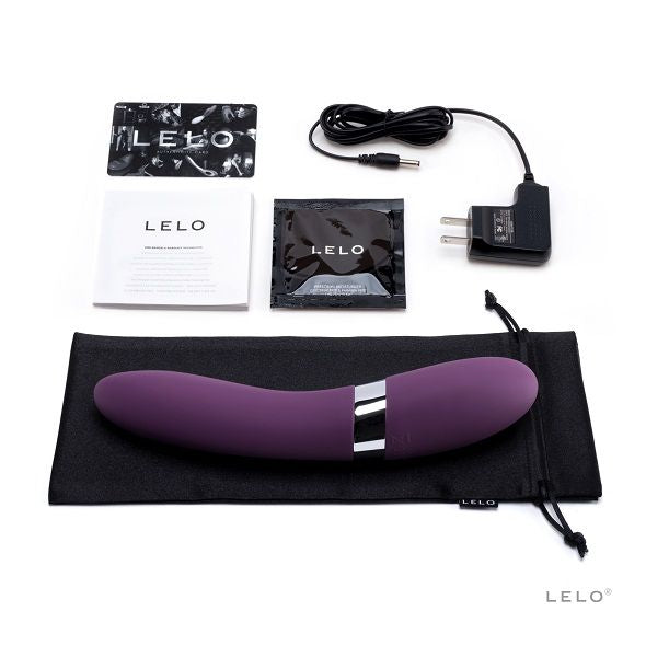 Vibrador de lujo LELO ELISE 2 en color morado, diseñado para placer y comodidad, con superficie suave y elegante.