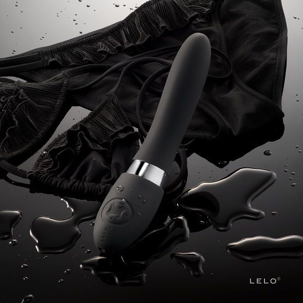 LELO ELISE 2 black vibrator featuring a sleek design and smooth contours for enhanced pleasure.