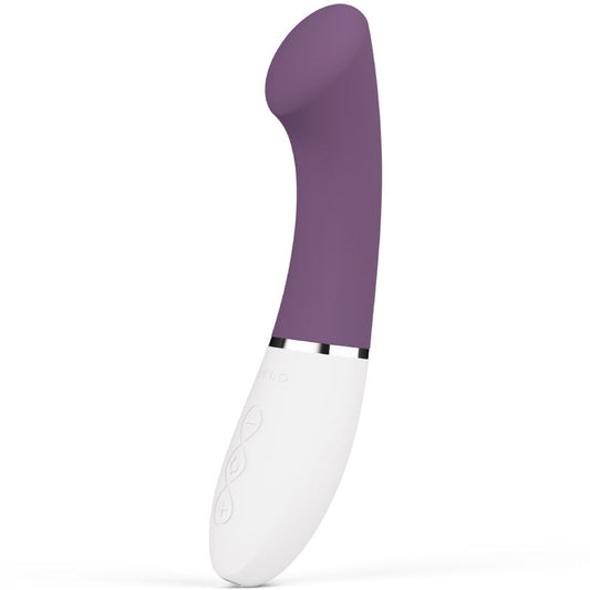 Vibrador G-Spot LELO GIGI™ 3 en color violeta, con diseño ergonómico y textura suave para estimulación precisa.