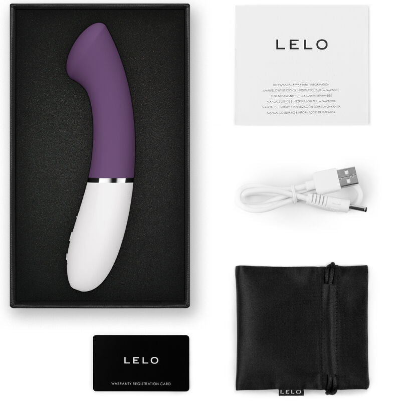 Vibrador punto G LELO GIGI™ 3 en color violeta, diseño elegante y ergonómico para placer personal.