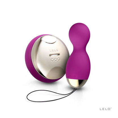 Purple LELO Insignia Hula Beads, showcasing a smooth, rounded design for intimate wellness and pleasure.
