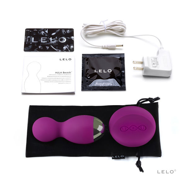 LELO Insignia Hula Beads in purple, showcasing a smooth, ergonomic design for intimate wellness and pleasure.