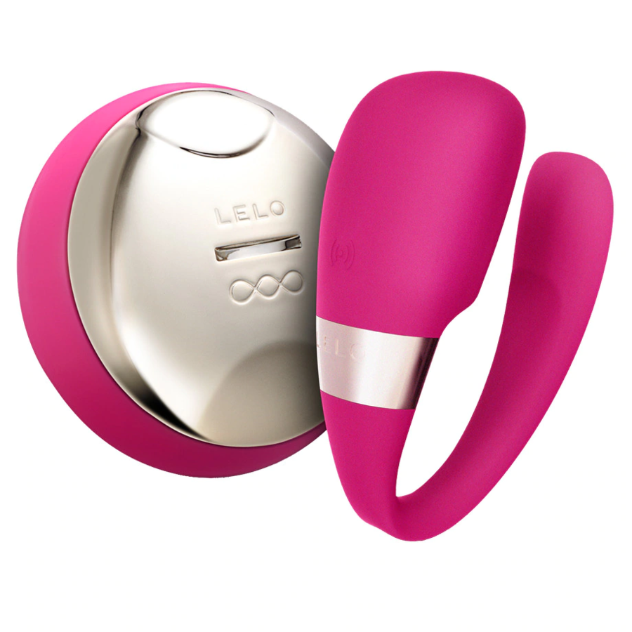 LELO Insignia Tiani 3 fuchsia massager with ergonomic design and dual motors for enhanced pleasure.
