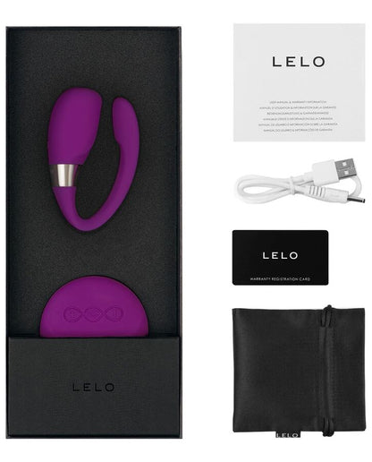LELO Insignia Tiani 3, purple massager designed for couples, showcasing its sleek design and ergonomic shape.