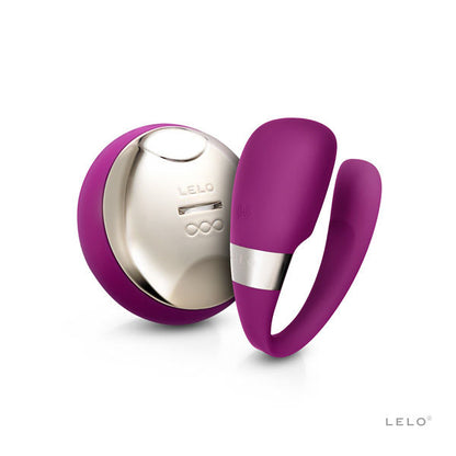 Purple LELO Insignia Tiani 3 massager with elegant design, featuring smooth contours and ergonomic shape for comfort.