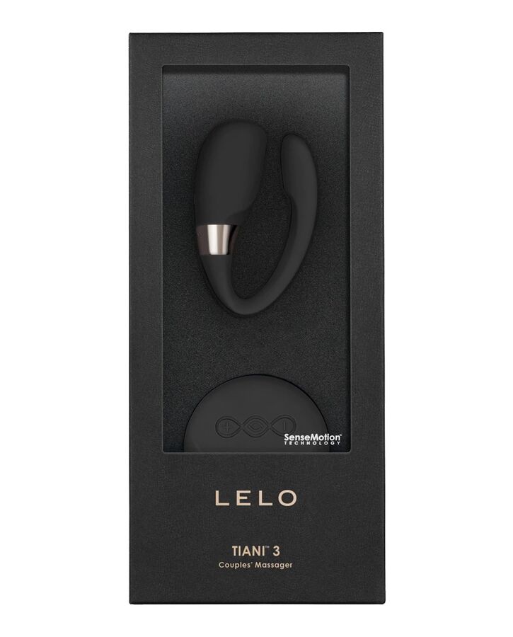 LELO Insignia Tiani 3 black massager showcasing its sleek design and ergonomic shape for intimate pleasure.