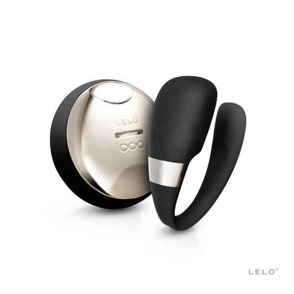 LELO Insignia Tiani 3 black massager with sleek design and ergonomic shape for intimate pleasure.
