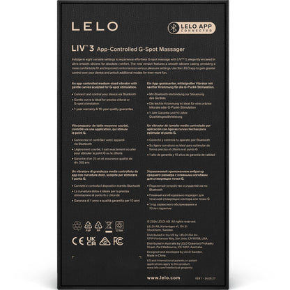 LELO - LIV™ 3 ESTIMULADOR PUNT G BLAU
