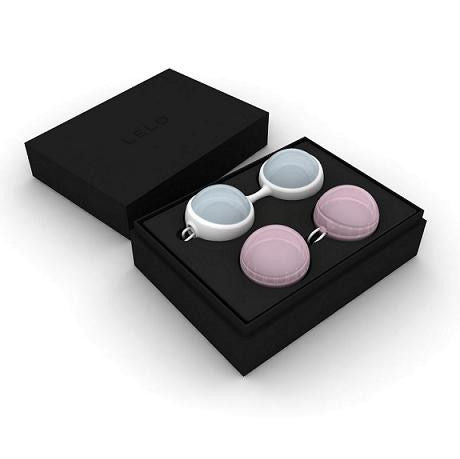 Bolas Kegel LELO Luna Beads Mini, esferas de entrenamiento en color rosa para fortalecer el suelo pélvico.
