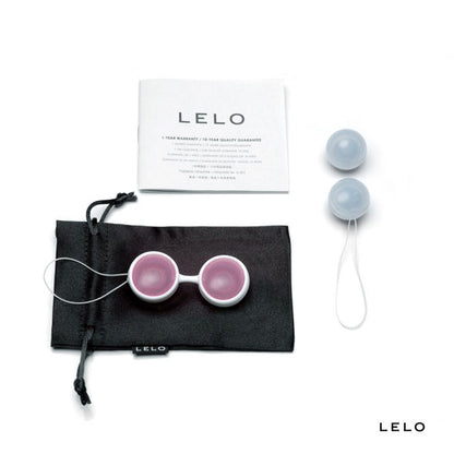 LELO LUNA BOLAS KEGEL in elegant design, showcasing vibrant colors and smooth texture for pelvic floor exercises.