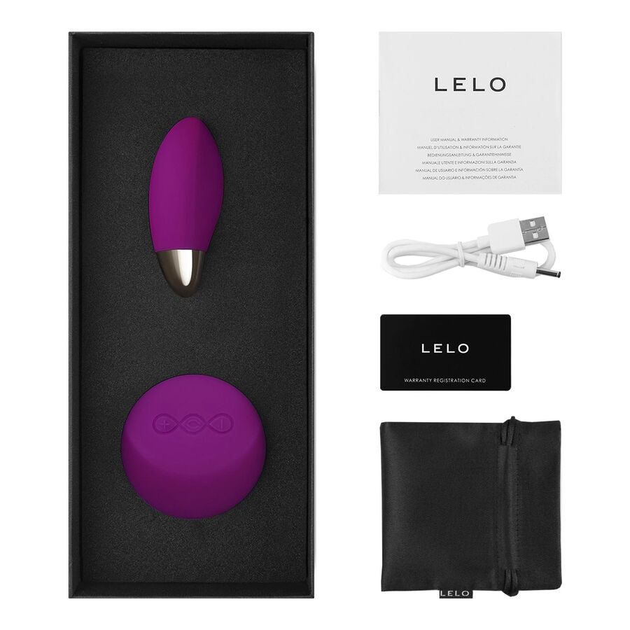 LELO Lyla 2 Insignia Design Edition purple masajeador huevo, showcasing its sleek design and textured surface.