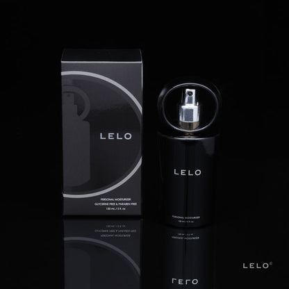 Lubricante personal de base agua LELO Moisturizer en botella de 150 ml, con textura suave y diseño ergonómico.