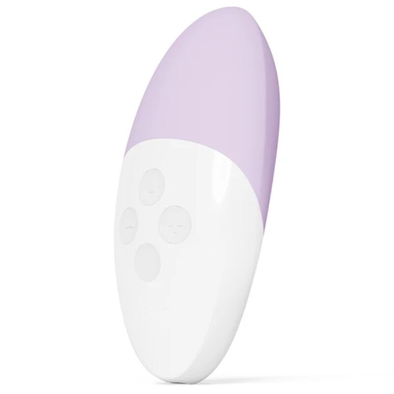 Masajeador de clítoris LELO SIRI 3 en color lavanda, con diseño ergonómico y control táctil para placer y relajación.