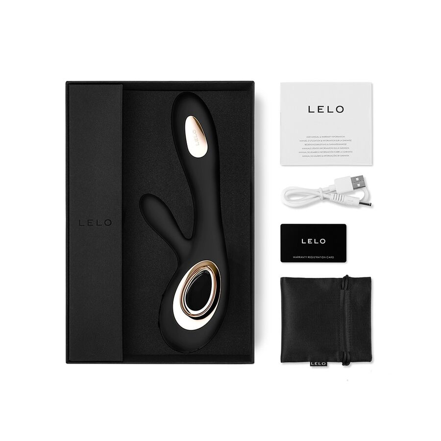 LELO - SORAYA WAVE VIBRADOR RABBIT NEGRE
