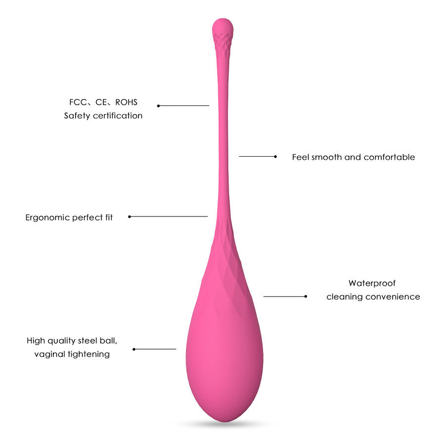 Pelota Kegel Leslie para suelo pélvico, peso de 6 pesos, diseñada para fortalecer músculos pélvicos, en color gris.
