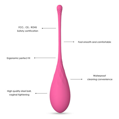 Pelota Kegel Leslie para suelo pélvico, peso de 6 pesos, diseñada para fortalecer músculos pélvicos, en color gris.