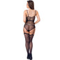 LIVCO CORSETTI FASHION - GORSET KAIRA LC 20249 CORSET + PANTIES NEGRE S/M