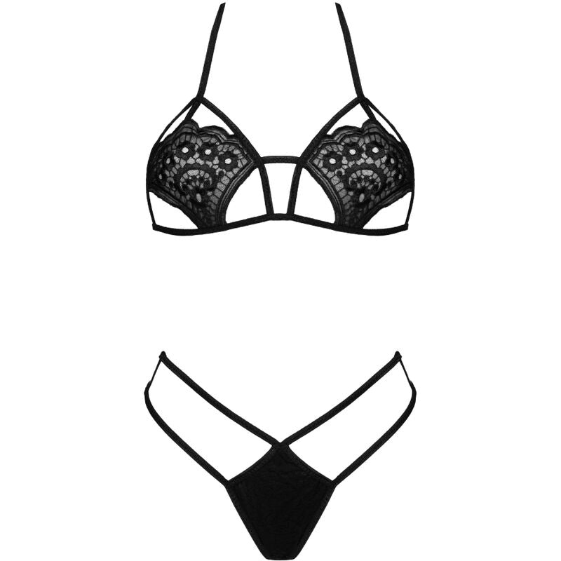 LIVCO CORSETTI FASHION - JIMENA LC 20216 SUBJECTADOR + TANGA NEGRE TALLA ÚNICA