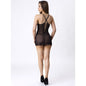 Conjunto de ropa interior LIVCO CORSETTI ANTONELLA LC 20203, babydoll y tanga en color negro, talla S/M.