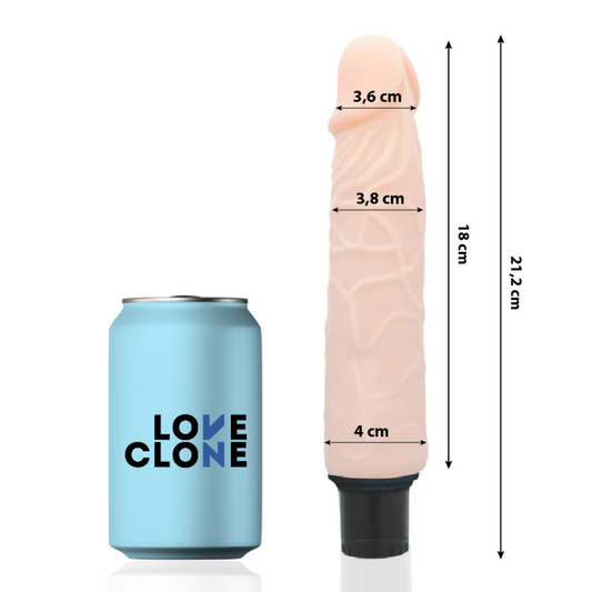 LOVECLONE - FINN VIBRADOR REALÍSTIC SELF LUBRICATION 21.2 CM -O- 3.8 CM