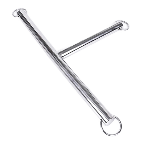 Metal Hard submission cuffs with a sleek metal finish, showcasing a sturdy design for restraint and control.